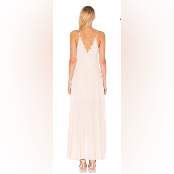 ASTR The Label Revolve Isabella Black Maxi Wrap Dress Embroidered Eyelet Size M - Picture 3 of 12